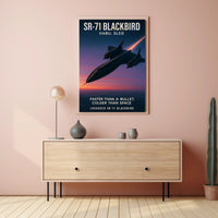 SR-71 Blackbird Iconic Aviation Poster