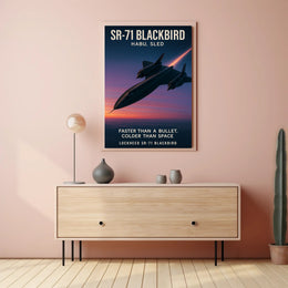 SR-71 Blackbird Iconic Aviation Poster