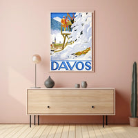 Winter Sports In Davos Poster