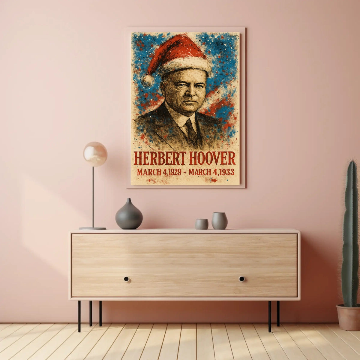 Herbert Hoover 31st President of the United States Christmas SeriesPoster