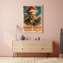 Herbert Hoover 31st President of the United States Christmas SeriesPoster