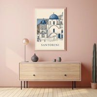 Santorini Serenity Poster