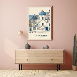 Santorini Serenity Poster