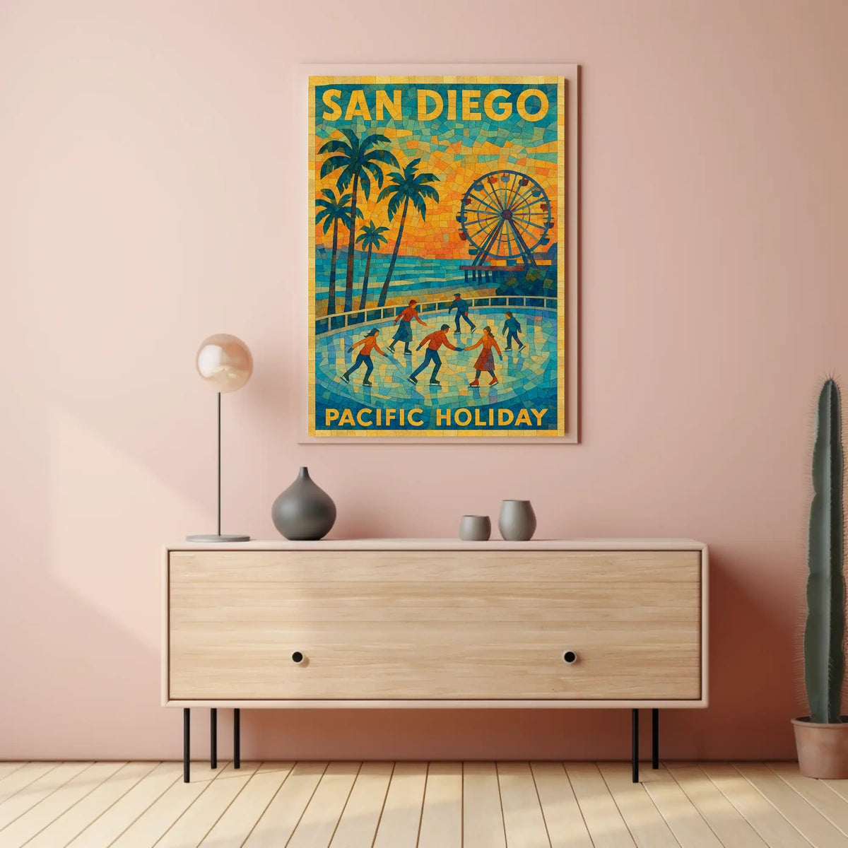 San Diego Pacific Holiday Poster
