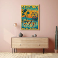 San Diego Pacific Holiday Poster
