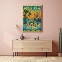 San Diego Pacific Holiday Poster