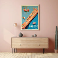Greece Aegean Island Jetty Poster
