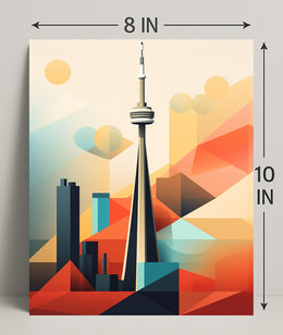 Geometric Skyline Poster