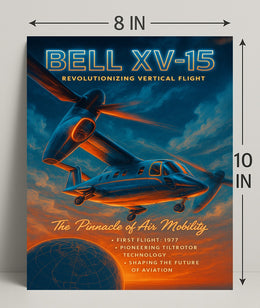 Bell XV-15 Revolutionizing Vertical Flight Poster PosterGoat