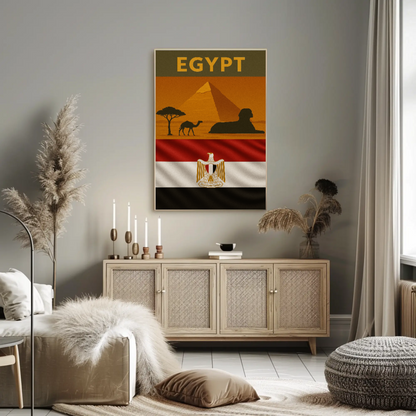 Egyptian Landscapes Vintage Travel Art Print Travel Poster