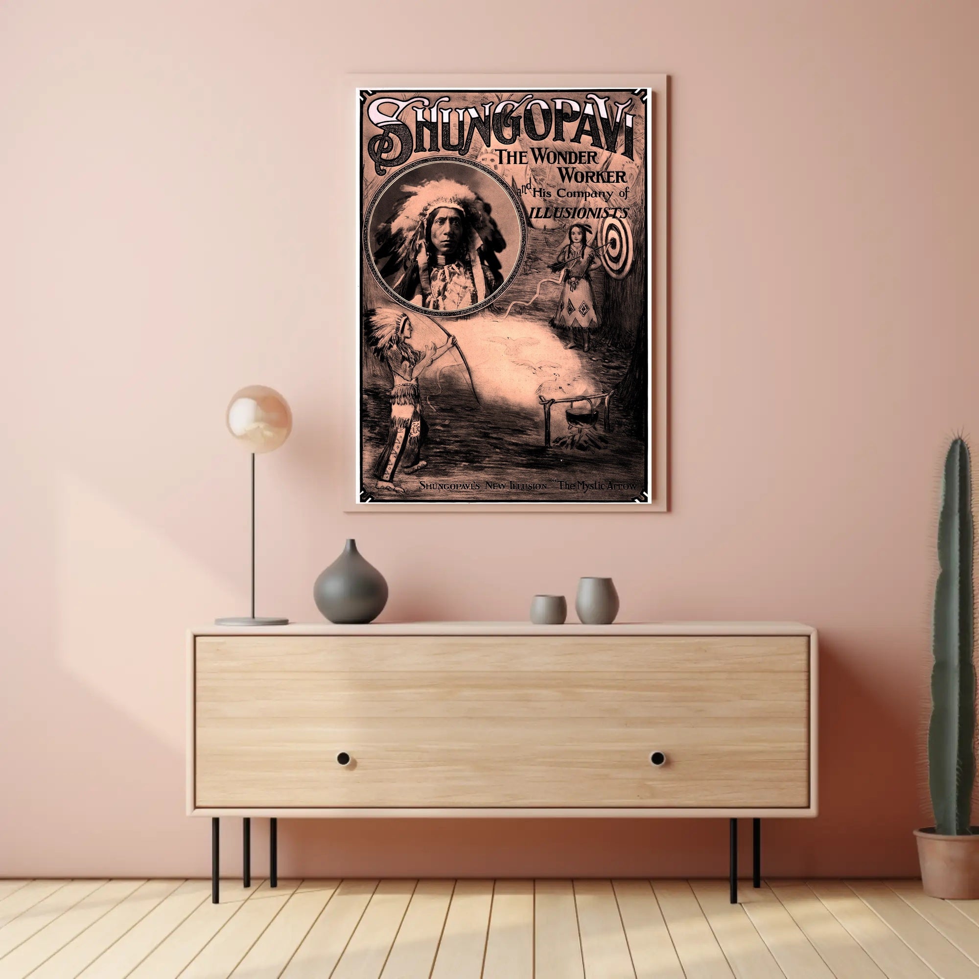 Mystical Native American Magic Show Cultural Heritage Poster