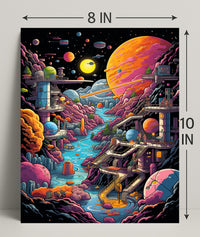 Cosmic Landscape Adventure Poster PosterGoat