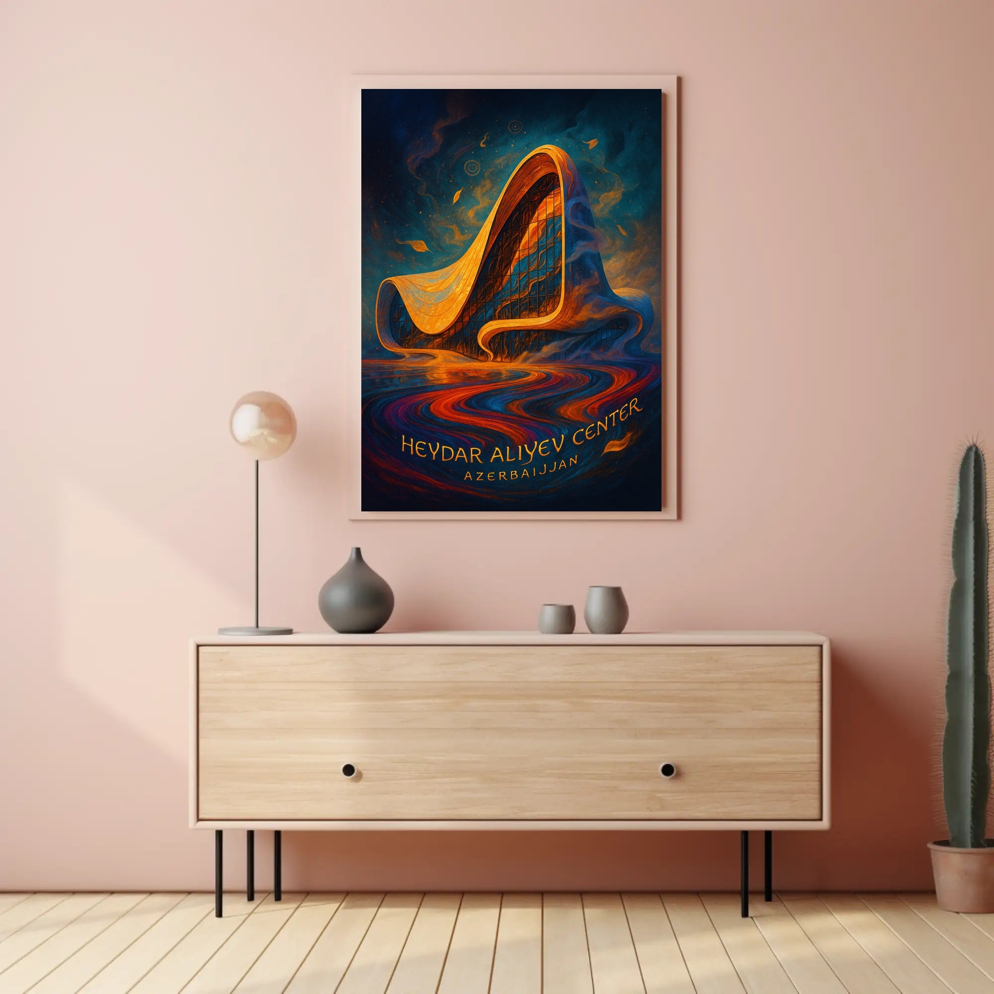 Heydar Aliyev Center Architectural Poster Print
