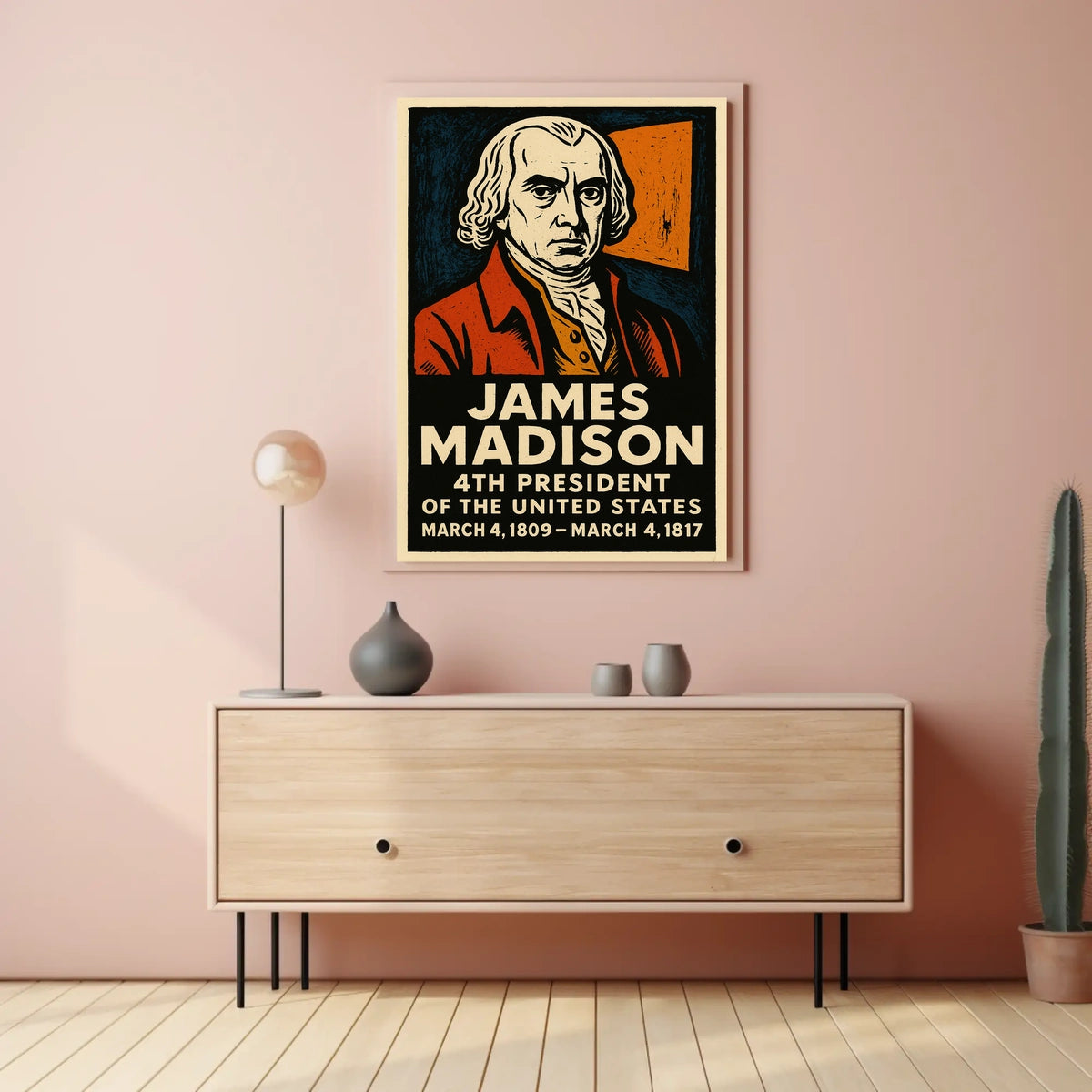 James Madison 4th President Poster