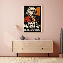 James Madison 4th President Poster