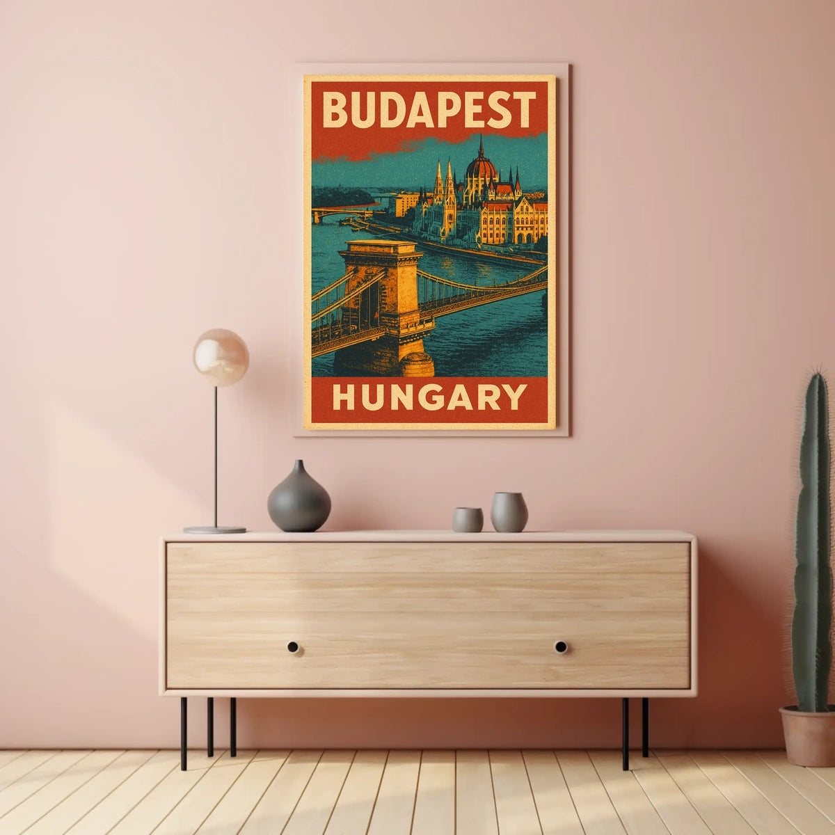 Budapest Travel Poster