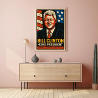 Bill Clinton 42nd President Poster