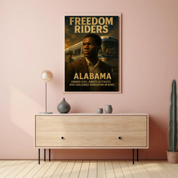 Freedom Riders Honoring Civil Rights Poster