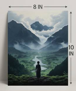 Serenity In The Mountains Poster