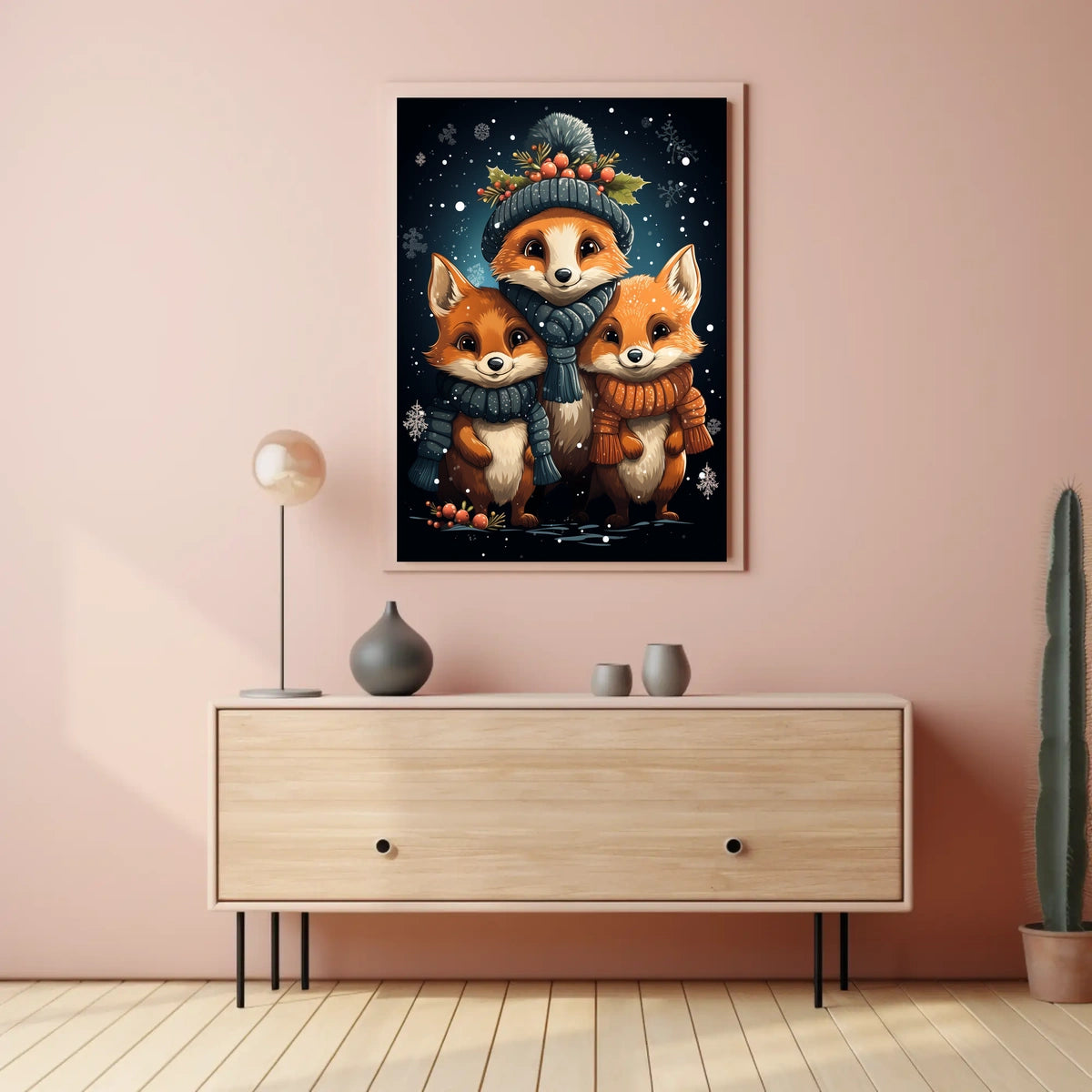 Winter Wonderland Foxes