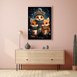 Winter Wonderland Foxes