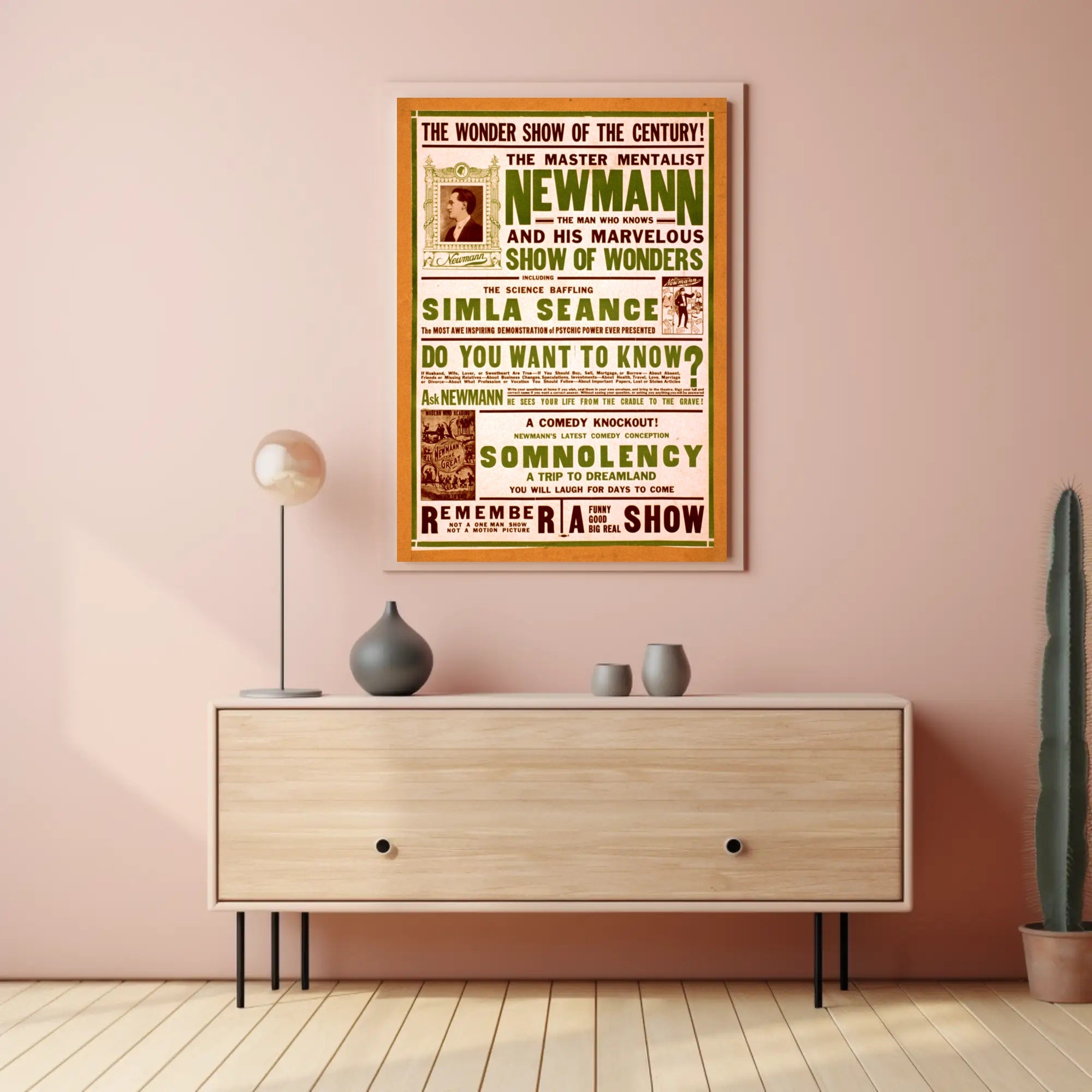 The Master Mentalist Neumann Vintage Entertainment Poster