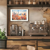 Dubai’s Vibrant Flower Market Urban or Cityscape Poster