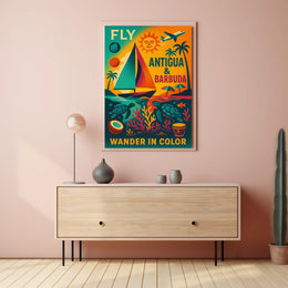 Fly to Antigua Barbuda Poster