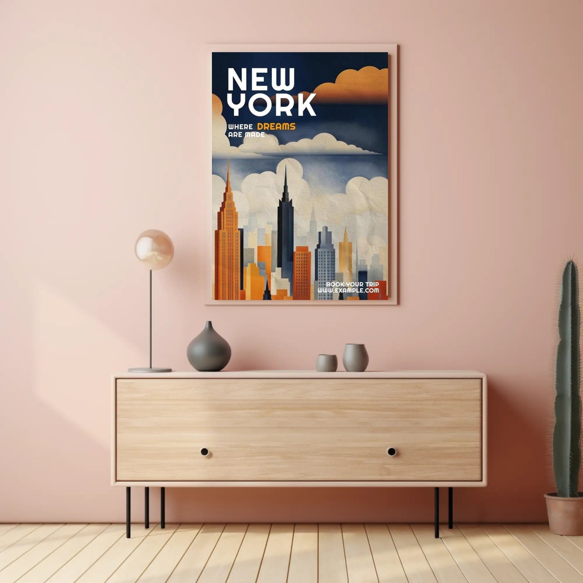 New York: Where Dreams Are Made Poster PosterGoat