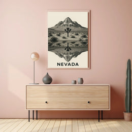 Nevada Landscape Reflection Poster