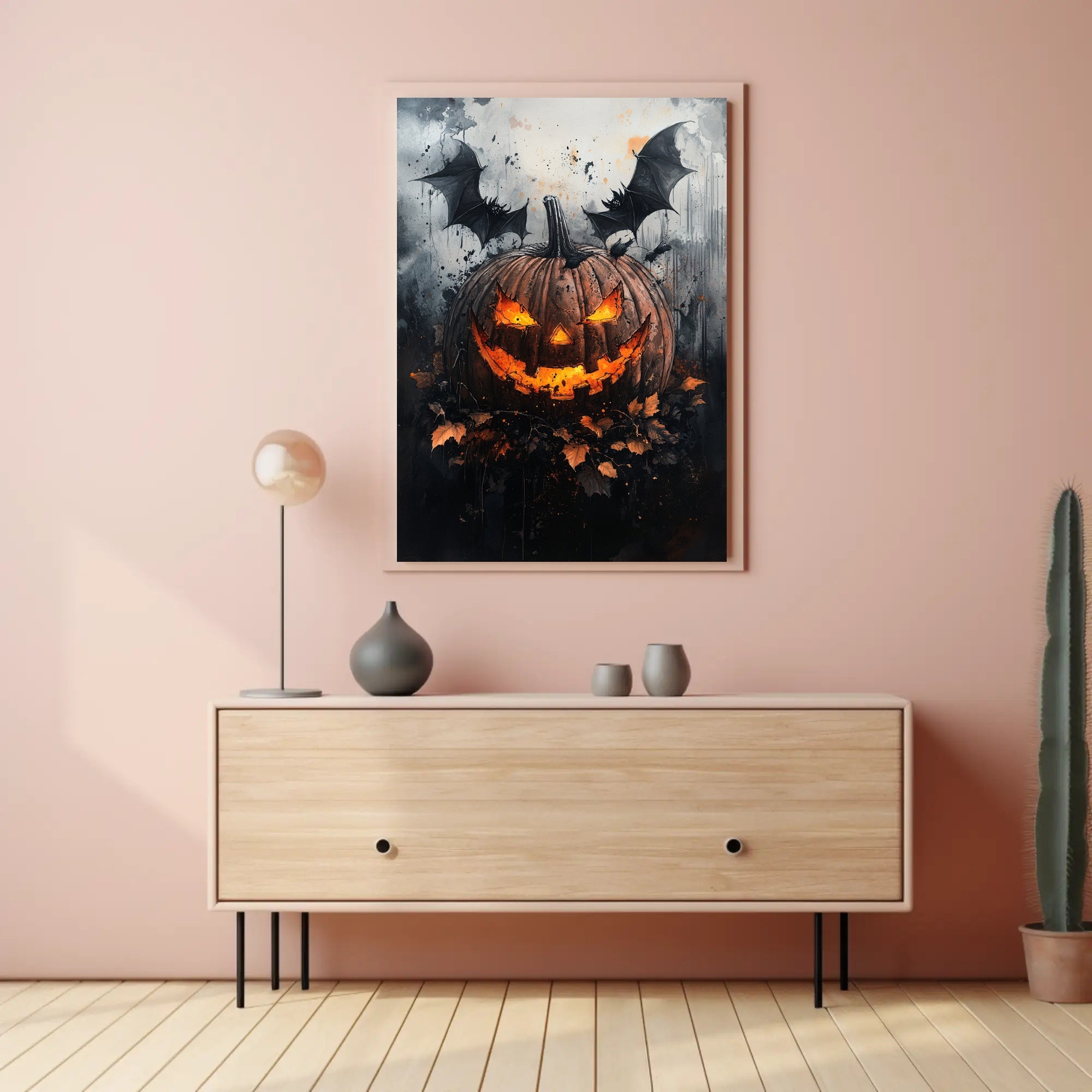 Spooky Jack-O-Lantern Poster