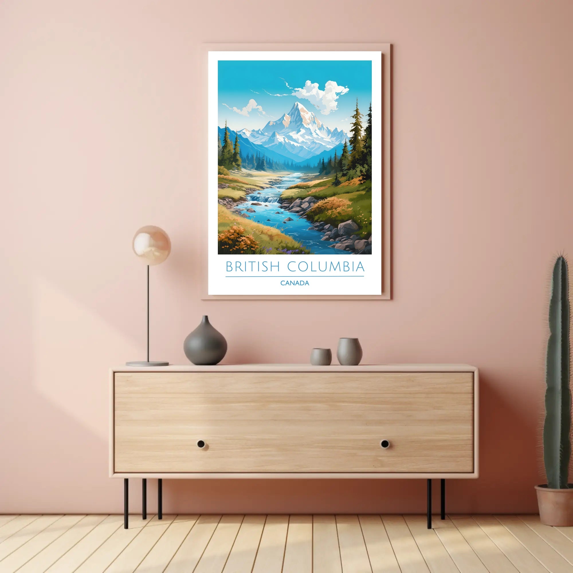 Serene Mountain Wilderness Travel Poster