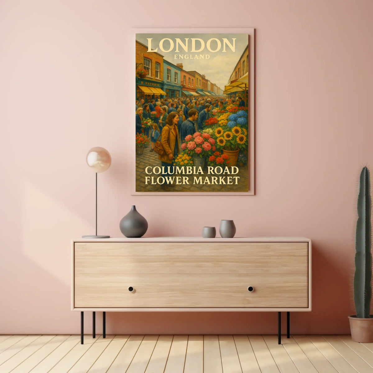 Columbia Road Flower Market Poster