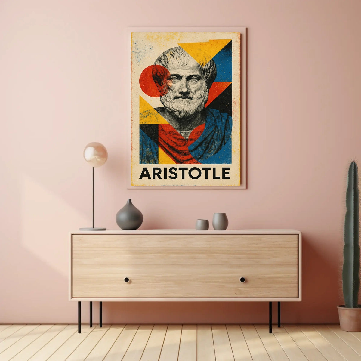 Aristotle Abstract Tribute Abstract Poster