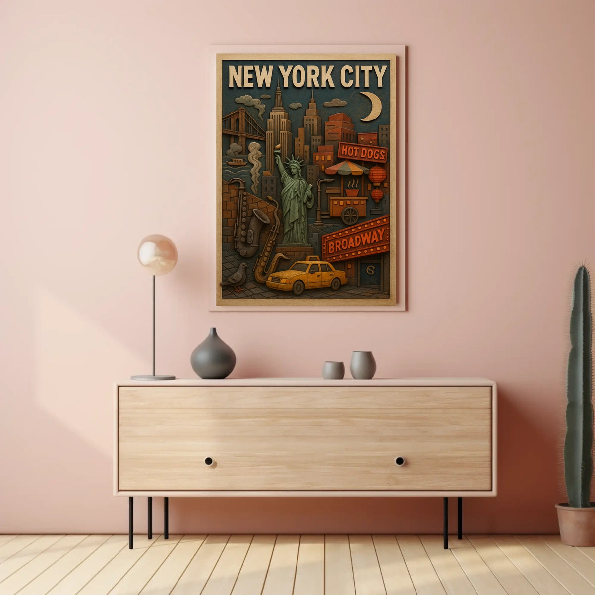 New York City Icons Poster