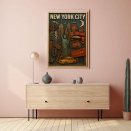 New York City Icons Poster