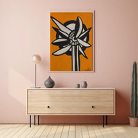 Abstract Floral Design Poster