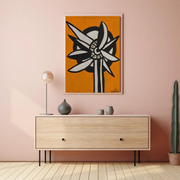 Abstract Floral Design Poster