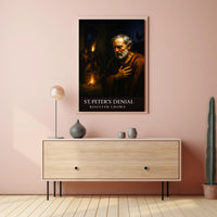 St. Peter’s Denial Rooster Crows Poster PosterGoat