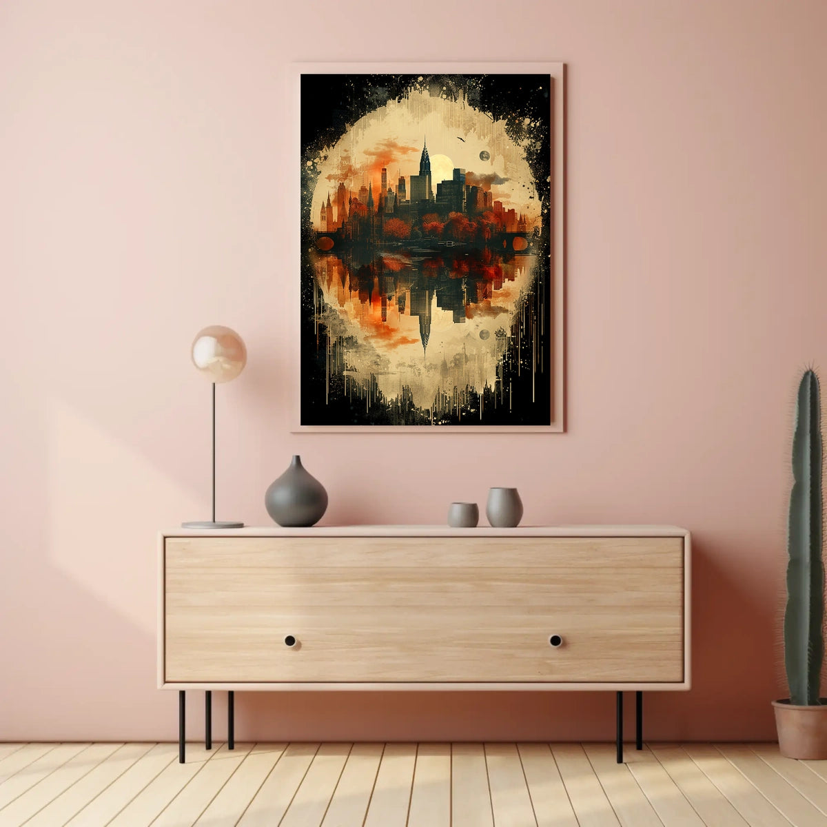 Reflections Of A Cityscape Poster