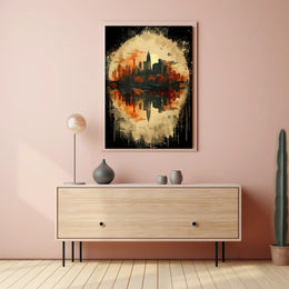 Reflections Of A Cityscape Poster