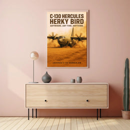 C-130 Hercules Herky Bird Poster PosterGoat