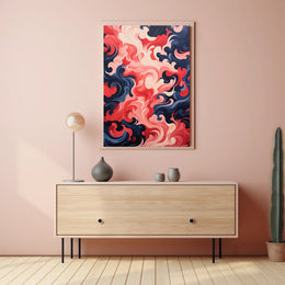 Swirling Abstract Waves Abstract Poster