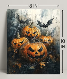 Haunted Pumpkins Poster