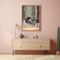 Winter Carriage Ride Poster