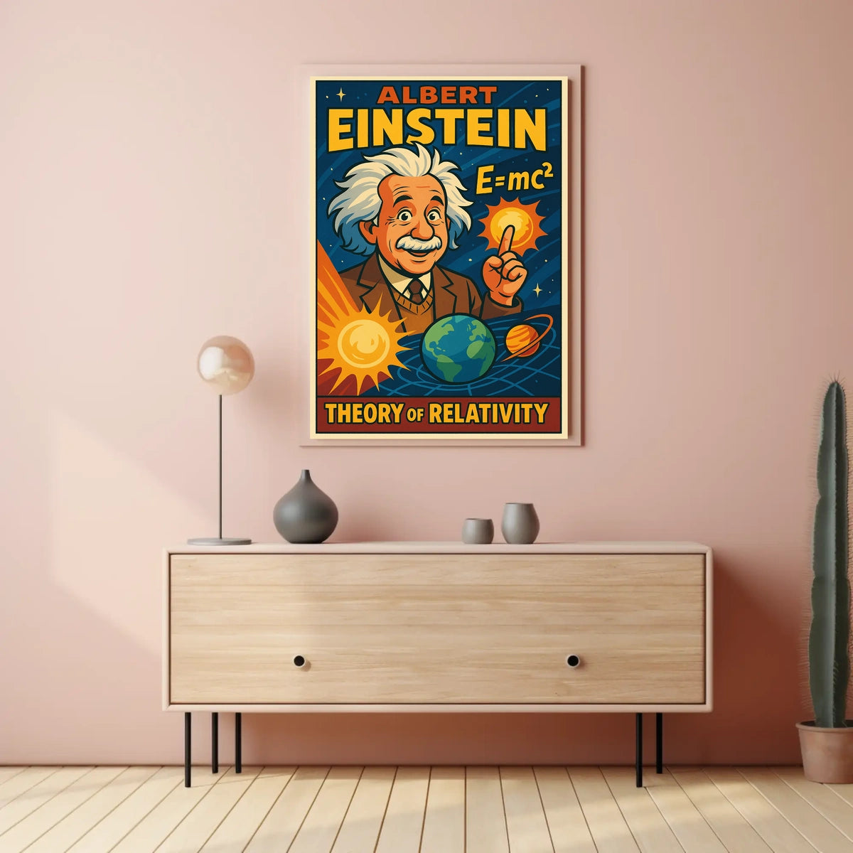 Einstein Relativity Scenic Poster