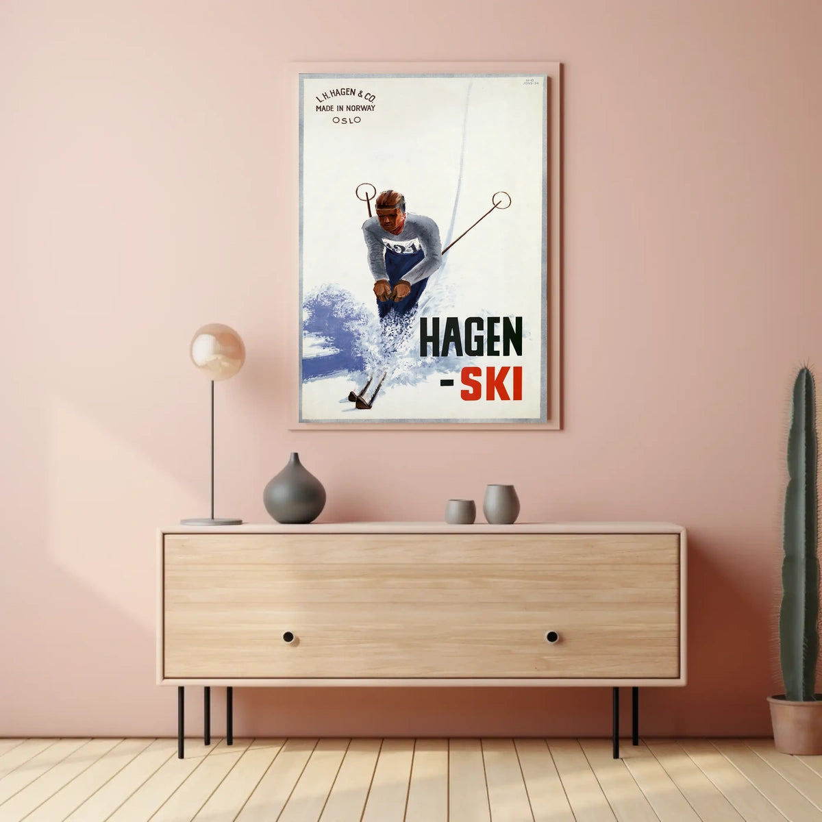 Hagen Ski Made In Norway Poster
