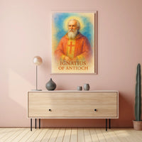 The selected category would be: Historical or Presidential Poster

Ignatius of Antioch vibrant historical religious poster art