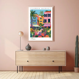 Vibrant Flower Market Poster PosterGoat