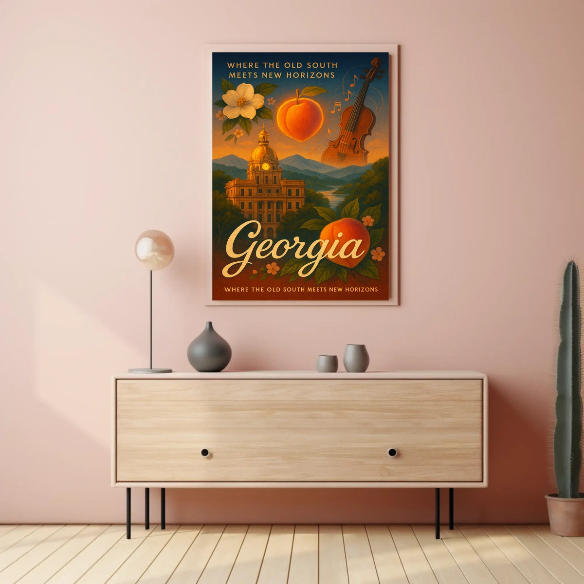 Georgia Where The Old South Meets New Poster